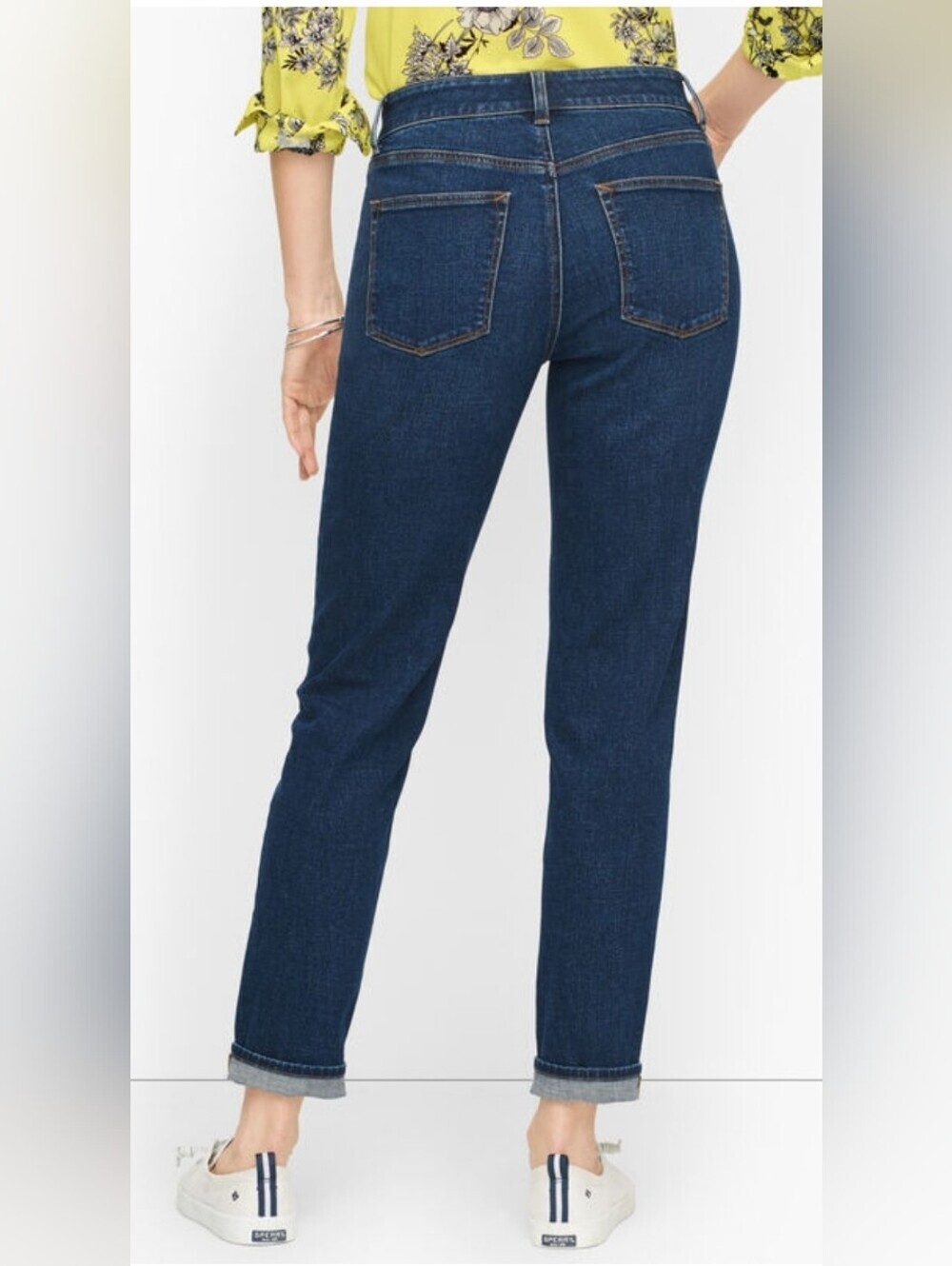 Talbots Everyday Relaxed Jeans Womens 8 Medium Wash Straight Leg 32x27.5 - Picture 6 of 8